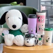 Adorable SNOOPY Cup Mug and Tumbler Bag Set from Starbucks China Brand New picture
