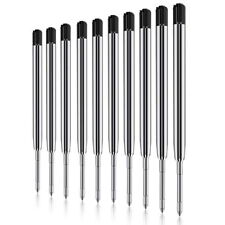 10 Pcs Pen Refills Black Ink Standard 1.0mm Ballpoint Nib Medium for Parker Pen picture