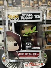 Luke Skywalker #126 funko pop (Signed By MARK HAMILL) W/ JSA Authentication picture