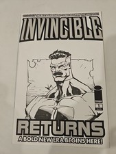 Invincible Returns #1 Blank Cover Eskivo Original Art Omni Man Signed picture