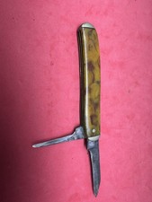 VINTAGE IMPERIAL PROVIDENCE R.I. POCKET KNIFE TWO BLADE Molasses & Butter picture