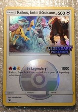 Raikou, Entei & Suicune Pokemon Card Jumbo Card Official Overseas Promo picture