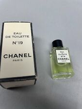 Vintage Chanel No. 19 Miniature Perfume Women Eau De Toilette 4.5 ml New in Box picture