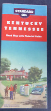 1951 Kentucky Tennessee  road map KYSO oil gas Stock Farm Bluegrass Horse picture