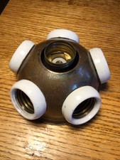 Early 1900's Rare Dale’s 6 Socket Cluster Industrial Antique Light Fixture RARE picture