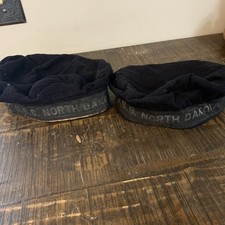 USS North Dakota BB-29 Battleship Cap Tallies Rare US Navy Flat Hat.  Lot Of 2 picture