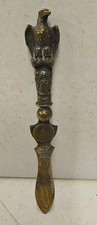 Antique 1904 Worlds Fair St Louis Souvenir Totem Pole Letter Opener Eagle Indian picture