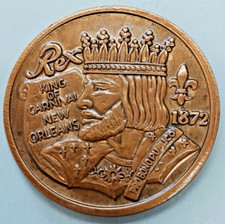 Rex 2017 Antique Bronze Theme New Orleans Mardi Gras Krewe Doubloon Y432 picture