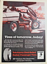 1977 Advertisement Yokohama Steel-Belted Radia Passenger Tires ** Garage Art ** picture