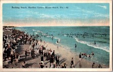 Miami Beach Florida Bathing Hardie's Casino Vintage 1920s Postcard picture