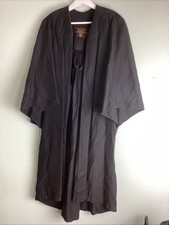 Vintage Edge & Ravenscroft Academic Robe Gown Black London Chancery Lane VGC UK picture