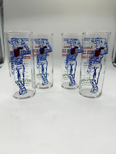 HOWDY PODNER Las Vegas PIONEER CLUB HOTEL AND CASINO TALL DRINKING GLASSES X 4 picture