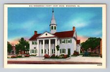 Woodstock VA-Virginia, Shenandoah County Court House, Antique, Vintage Postcard picture