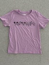 Disney Mickey Mouse And Friends Pink Women’s T Shirt Character Heads Size Medium picture