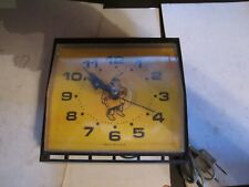 Vintage WRAP ON INSULATION Working Electric Wall Clock With Indian Logo Graphic picture