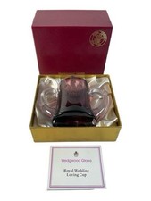 Vintage 1981 Wedgwood Purple Crystal Loving Cup Royal Wedding Diana & Charles picture