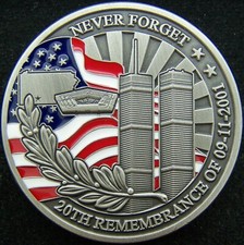 TSA September 11th Never Forget 20th Remembrance Challenge Coin picture