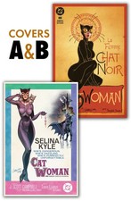 🔥Catwoman Le Chat noir DC #88 COVERS A & B UNSIGEND J Scott Campbell picture
