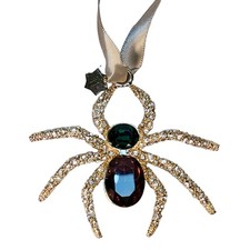 L'OBJET Spider Jeweled Gold Plated Christmas Tree Ornament OR115 (MSRP $120) picture