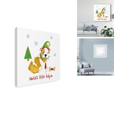 Trademark Fine Art Farida Zaman Christmas Puppers I Canvas Art picture