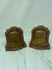 Mid Century Hard Genuine Burwood Liberty Bell Bookend picture