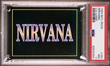 1994 International Rock #100 NIRVANA logo PSA 7 Pop 1 highest Kurt Cobain HOF picture
