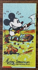 1930s Chocolaterie Rubis Verviers Terrassier Mickey Mouse Earthworker picture