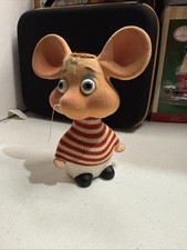 Vintage Rossini Topo Gigio Ceramic Large Bobblehead Bobble Head Figurine READ picture