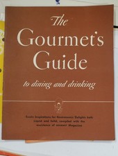 The Gourmet's Guide to Dining and Drinking Cointreau liqueur cordial recipe book picture