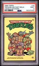 1989 Topps #10 Teenage Mutant Ninja Turtles Stickers : PSA 9 picture