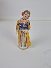 Occupied Japan Porcelain Victorian Lady Figurine Vintage 4