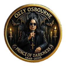 Ozzy Osbourne Coin 1948-2025 Collectable Commemorative Prince Of Darkness 1-pc a picture