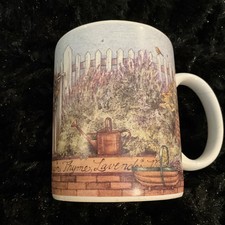  Set of 2 Vtg 1998 Lang & Wise Ceramic Collector Mugs by Sherri Buck Baldwin Art picture