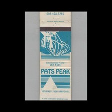 Matchbook Cover Pats Peak Ski Area Henniker NH picture