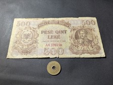 Albania 1947 500 Lek Banknote Collector's Item Not Legal Tender Rare picture