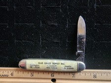 Antique Multi Blade Pocket Knife Advertising Blue Grass Supply Inc. Cincinnati  picture