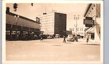 MAGNOLIA STREET bellingham wa real photo postcard rppc washington downtown picture