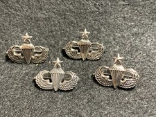 Lot of 4 Vintage USAF Senior Parachutist Badge Wings Mini Pins picture