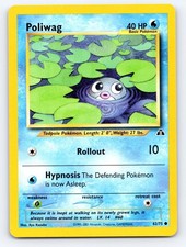 Poliwag 62/75 Common Neo Discovery Pokemon Unlimited Lightly Played picture