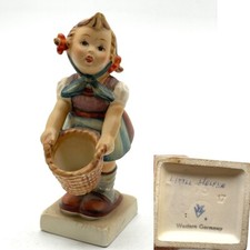 Goebel MJ Hummel Little Helper Figurine 73 Western Germany Repaired TMK-2 picture