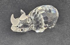 Vtg 1992 Swarovski Crystal Rhinoceros Rhino Figurine 7622 NR 60 No Box 2.5
