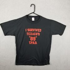 Vintage 1989 Texaco Shirt Men L Actual Texas Performance Standards Project Shirt picture