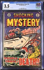 Shocking Mystery Cases #54 CGC 3.5 ~ 1953 ~ L.B. Cole Cover ~ Pre-Code picture