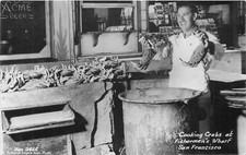 Postcard RPPC California San Francisco Cooking Crabs Fisherman's Wharf 23-10315 picture