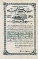 Flint and Pere Marquette Railroad Co. - $1,000 Bond - Railroad Bonds picture