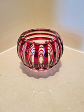 FABERGE SOPHIA RUBY RED VOTIVE CANDLE HOLDER picture