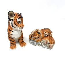 Lenox Smithsonian Sumatran Tiger Cub Nature's Young Played Out Figurines picture