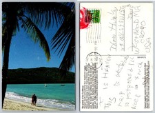 Vintage Barbados Caribbean Beach Postcard 1992 Posted Stand-Buys Ltd picture