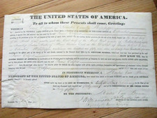 MISSISSIPPI CHOCTAW INDIAN TRIBAL LAND TITLE 1841 picture