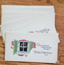 Vintage Antique Early Unused Christmas Cards set of 13 small 5